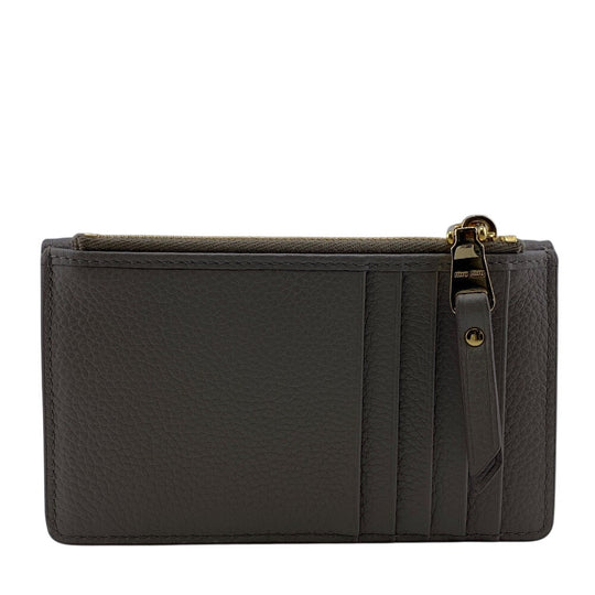 MIUMIU Coin case 5MF060 leather beige Fragment case Women Used Authentic