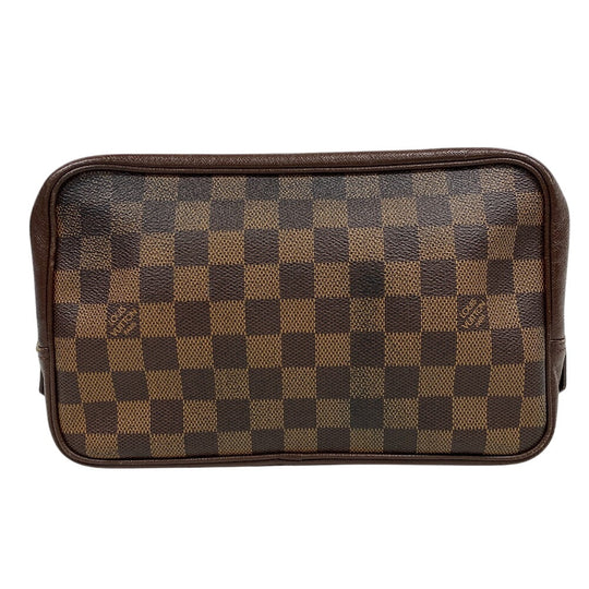 LOUIS VUITTON Clutch bag N47623 leather Brown Damier Truest wallet 25(Unisex) Used Authentic