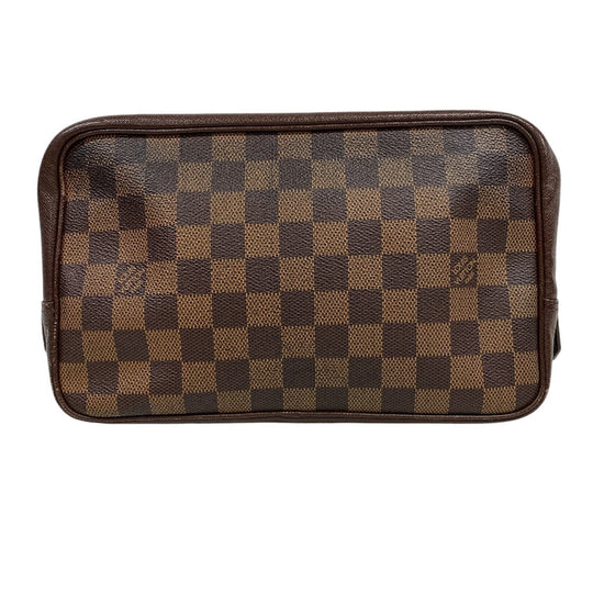 LOUIS VUITTON Clutch bag N47623 leather Brown Damier Truest wallet 25(Unisex) Used Authentic