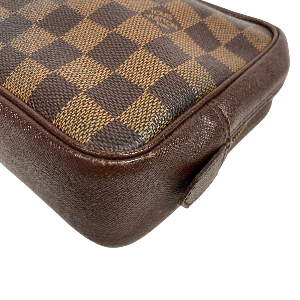 LOUIS VUITTON Clutch bag N47623 leather Brown Damier Truest wallet 25(Unisex) Used Authentic