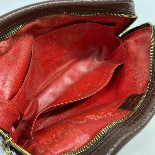 LOUIS VUITTON Clutch bag N47623 leather Brown Damier Truest wallet 25(Unisex) Used Authentic