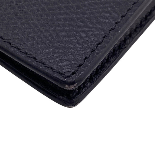 CELINE Bill Compartment leather black Bifold Wallet Money Clip Bill Clip Wallet mens Used Authentic
