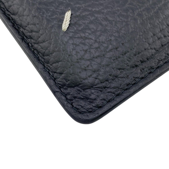 Maison Margiela Coin case leather black Fragment case Card Case 4stitch Women(Unisex) Used Authentic