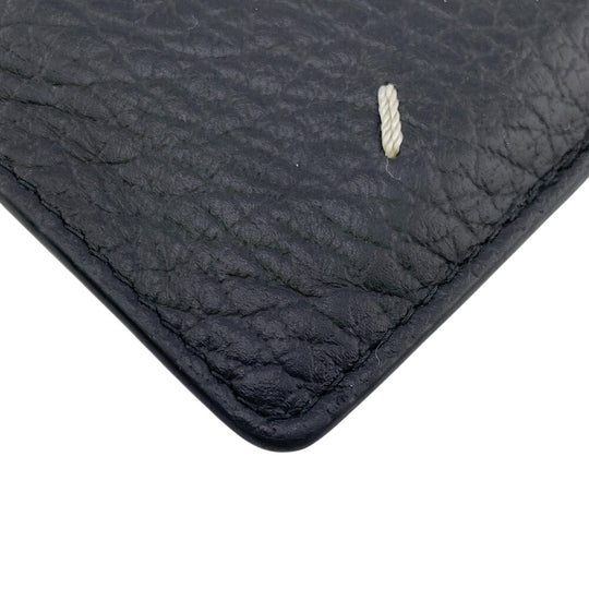 Maison Margiela Coin case leather black Fragment case Card Case 4stitch Women(Unisex) Used Authentic