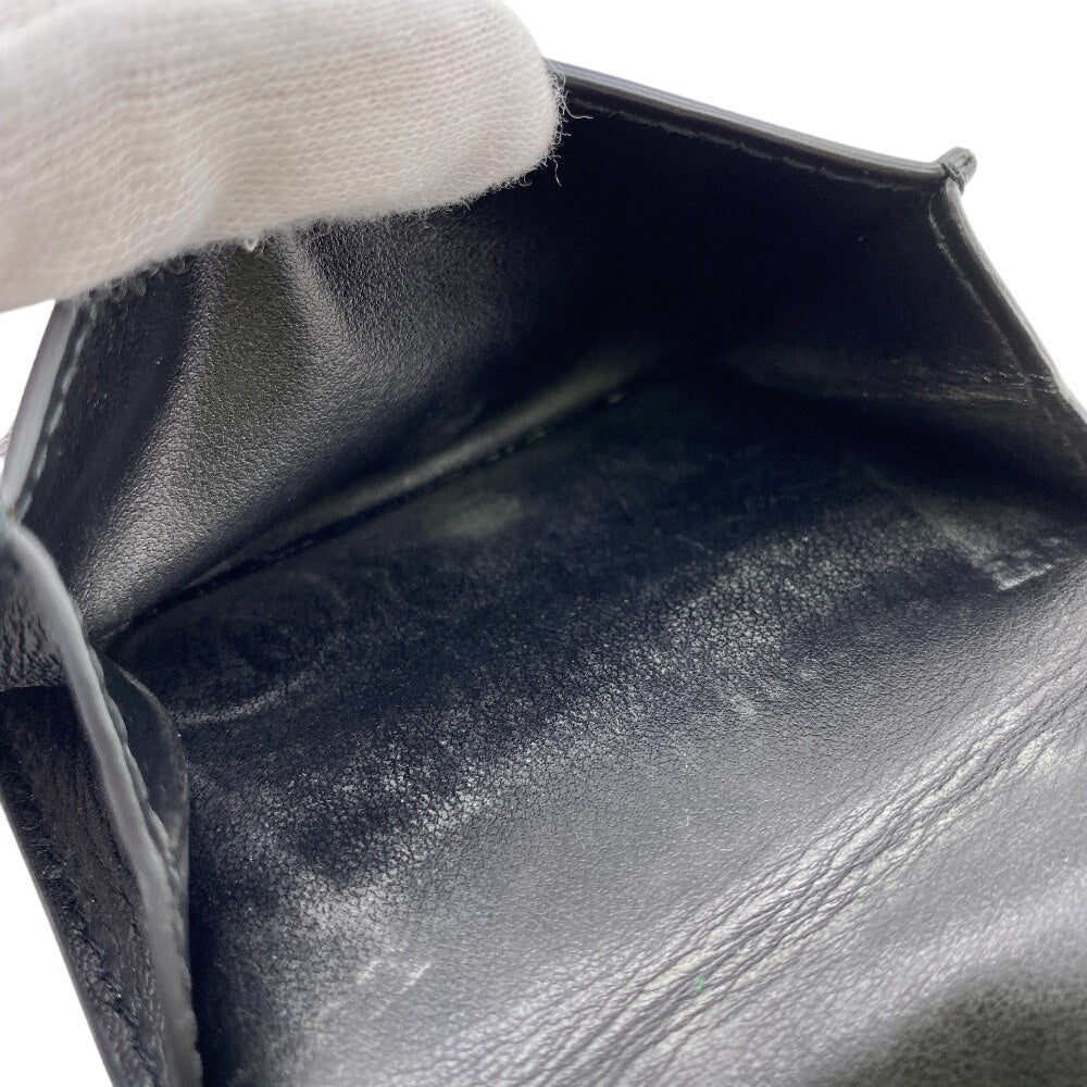 BOTTEGAVENETA Tri-fold wallet leather black MAXI INTRECCIATO
