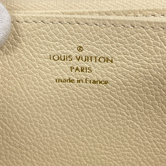 LOUIS VUITTON Long Wallet Purse M82212 leather claim Monogram Ann Platt Zippy wallet