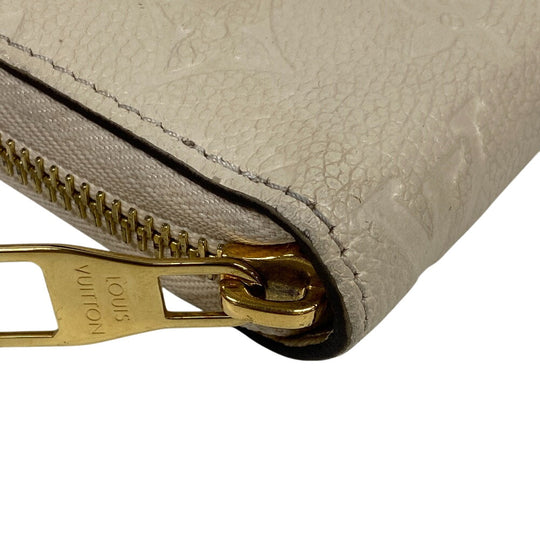 LOUIS VUITTON Long Wallet Purse M82212 leather claim Monogram Ann Platt Zippy wallet