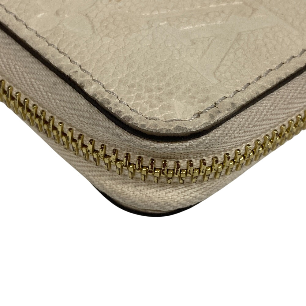 LOUIS VUITTON Long Wallet Purse M82212 leather claim Monogram Ann Platt Zippy wallet