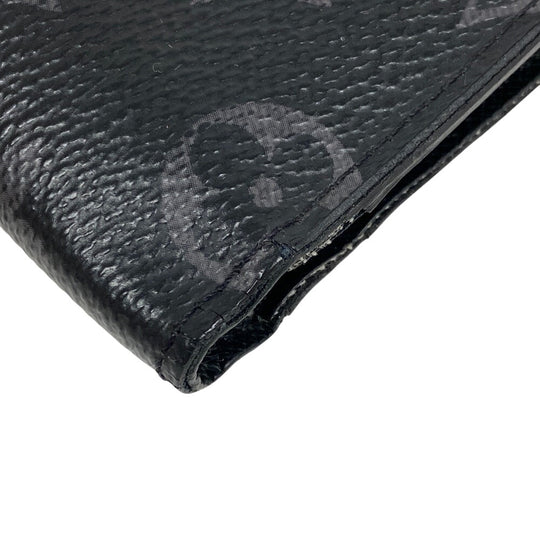 LOUIS VUITTON Bifold Wallet M62545 leather black Monogram Eclipse Marco NM new model