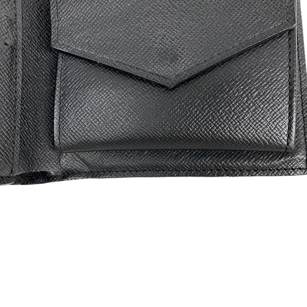 LOUIS VUITTON Bifold Wallet M62545 leather black Monogram Eclipse Marco NM new model