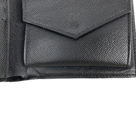 LOUIS VUITTON Bifold Wallet M62545 leather black Monogram Eclipse Marco NM new model