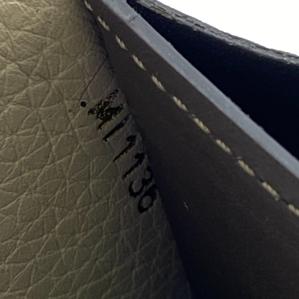 LOUIS VUITTON Long Wallet Purse M61249 leather beige Portefeuille Capucines Galle Women Used Authentic