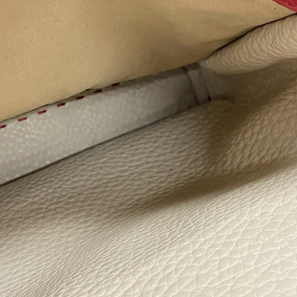 FENDI Handbag 8BN226 leather Red Peekaboo Celeria Women Used Authentic