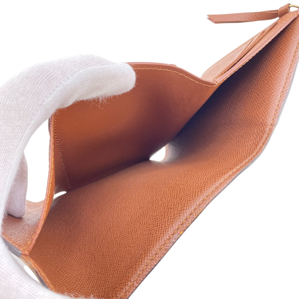 LOUIS VUITTON Tri-fold wallet M62472 leather Brown Portefeuille Monogram Victorine Women(Unisex) Used Authentic
