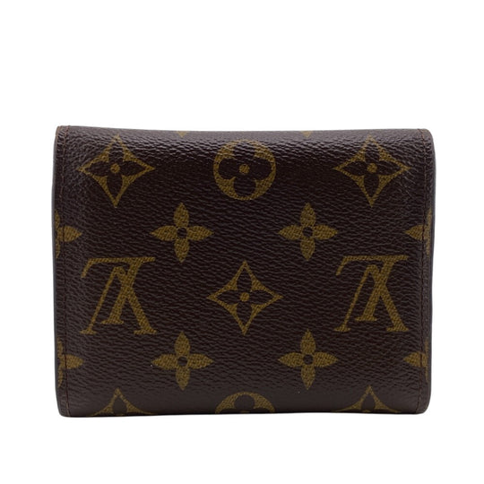 LOUIS VUITTON Tri-fold wallet M62472 leather Brown Portefeuille Monogram Victorine Women(Unisex) Used Authentic