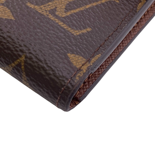 LOUIS VUITTON Tri-fold wallet M62472 leather Brown Portefeuille Monogram Victorine Women(Unisex) Used Authentic