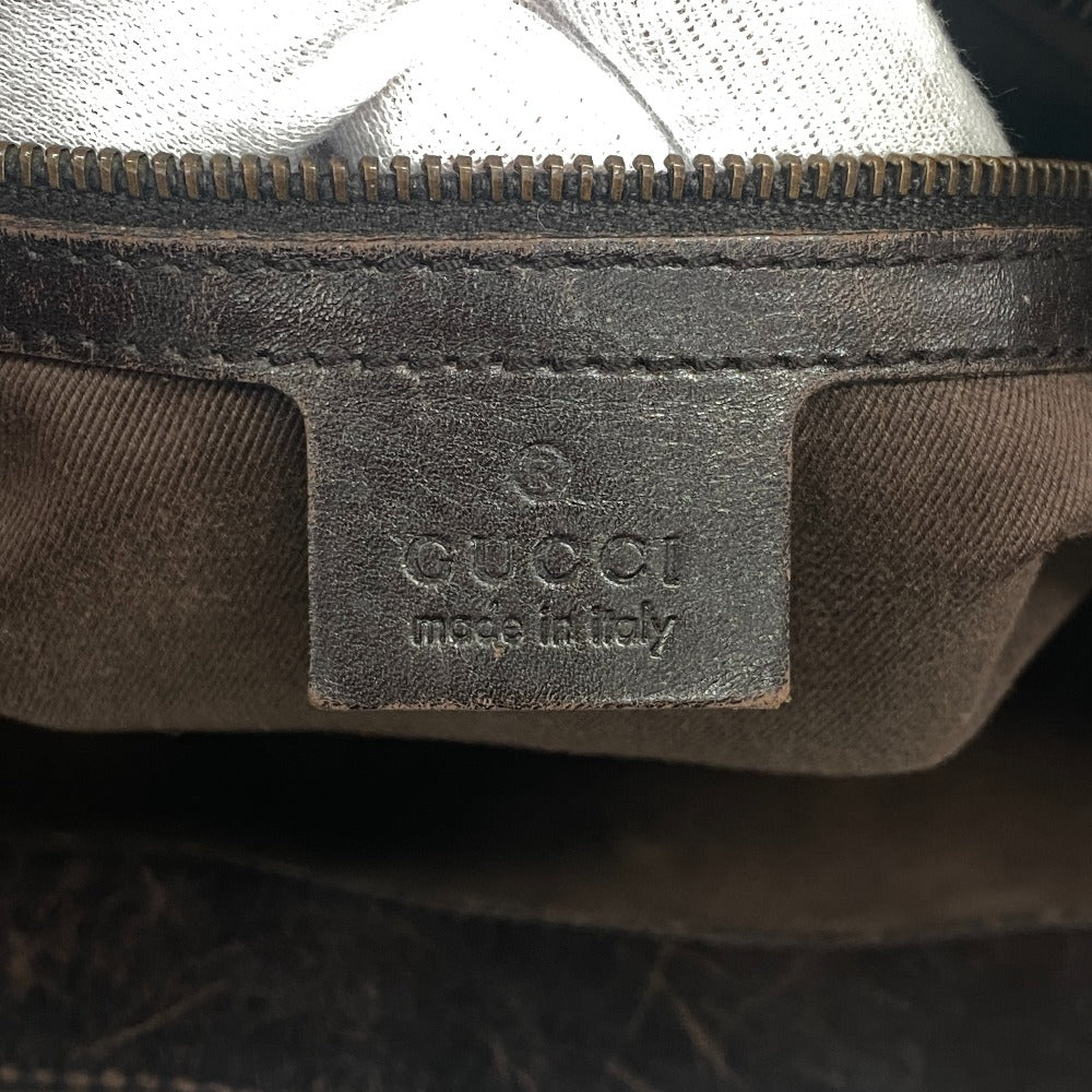 GUCCI Tote Bag 106251 Canvas, Leather Brown GG canvas Women Used Authentic