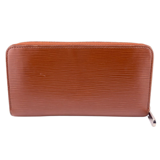 LOUIS VUITTON Long Wallet Purse M60308 leather Brown Zip Around Epi Zippy wallet mens Used Authentic