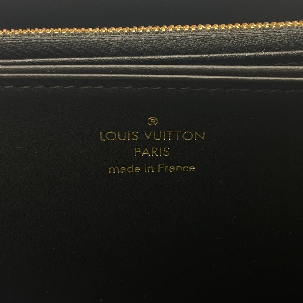 LOUIS VUITTON Long Wallet Purse M80324 Canvas, Leather black Monogram jacquard Since1854 Zippy wallet