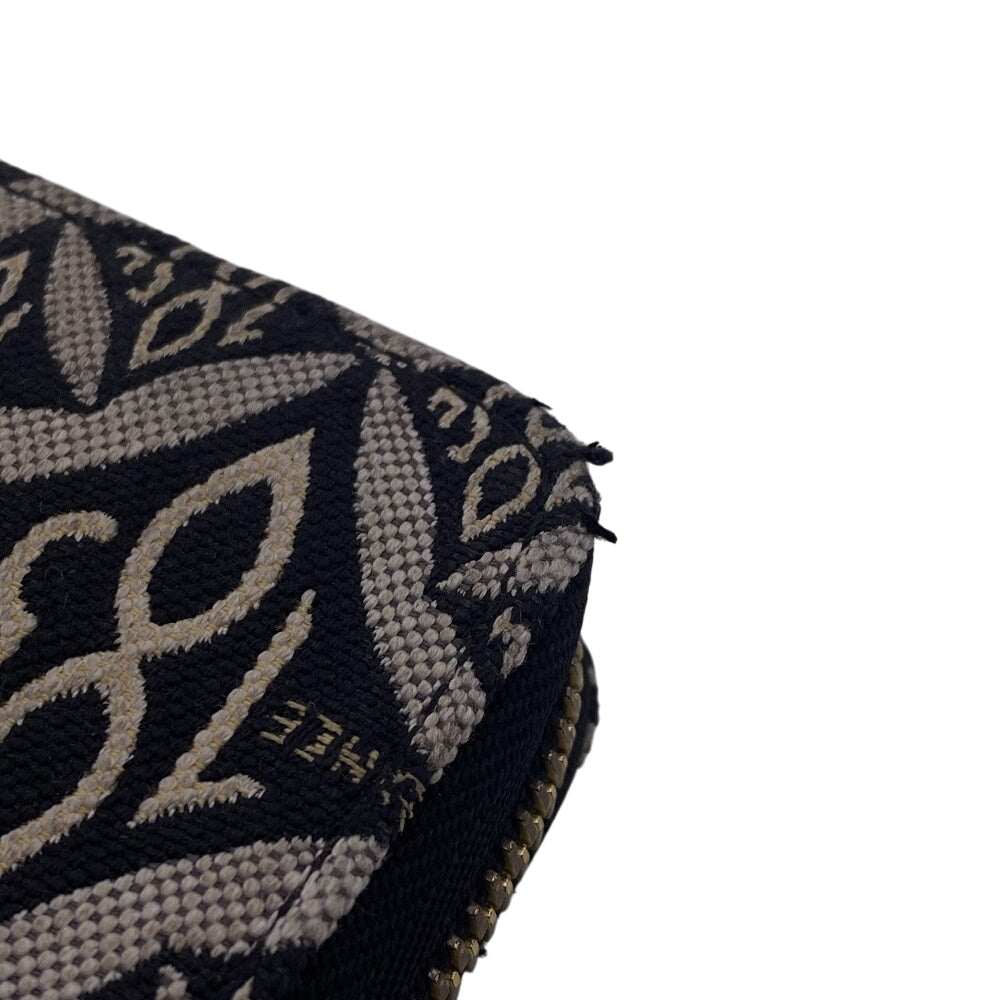 LOUIS VUITTON Long Wallet Purse M80324 Canvas, Leather black Monogram jacquard Since1854 Zippy wallet