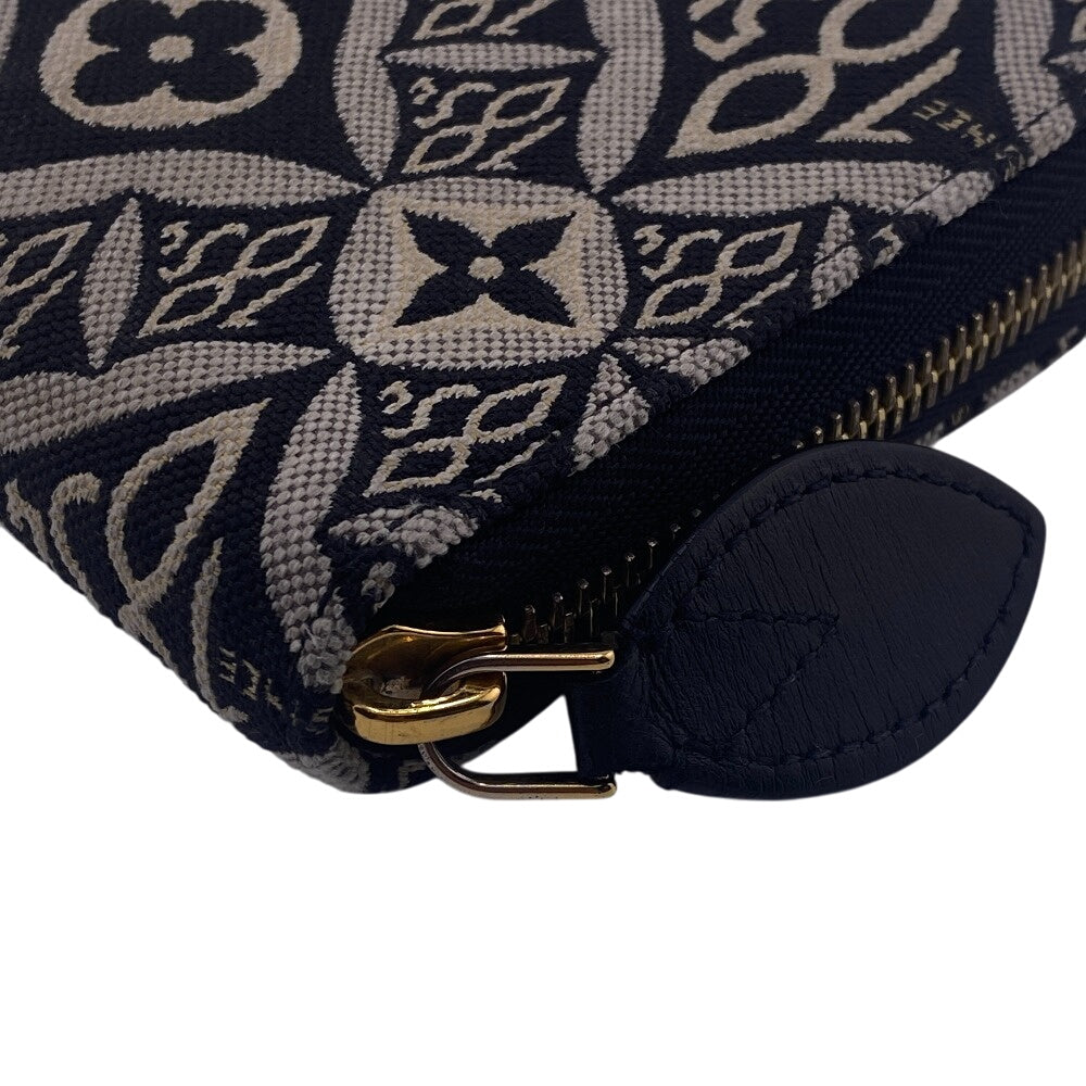 LOUIS VUITTON Long Wallet Purse M80324 Canvas, Leather black Monogram jacquard Since1854 Zippy wallet