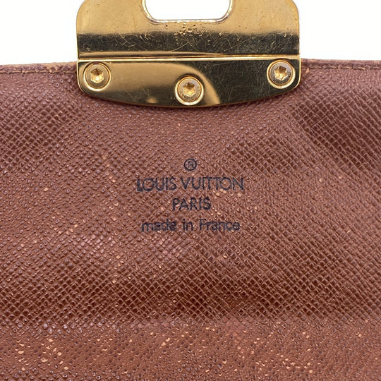 LOUIS VUITTON Long Wallet Purse M66556 leather Brown Portefeuille Monogram Etoile Sara(Unisex) Used Authentic