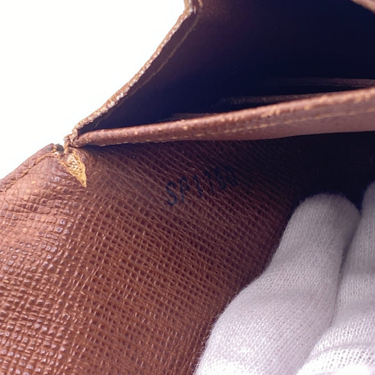LOUIS VUITTON Long Wallet Purse M66556 leather Brown Portefeuille Monogram Etoile Sara(Unisex) Used Authentic