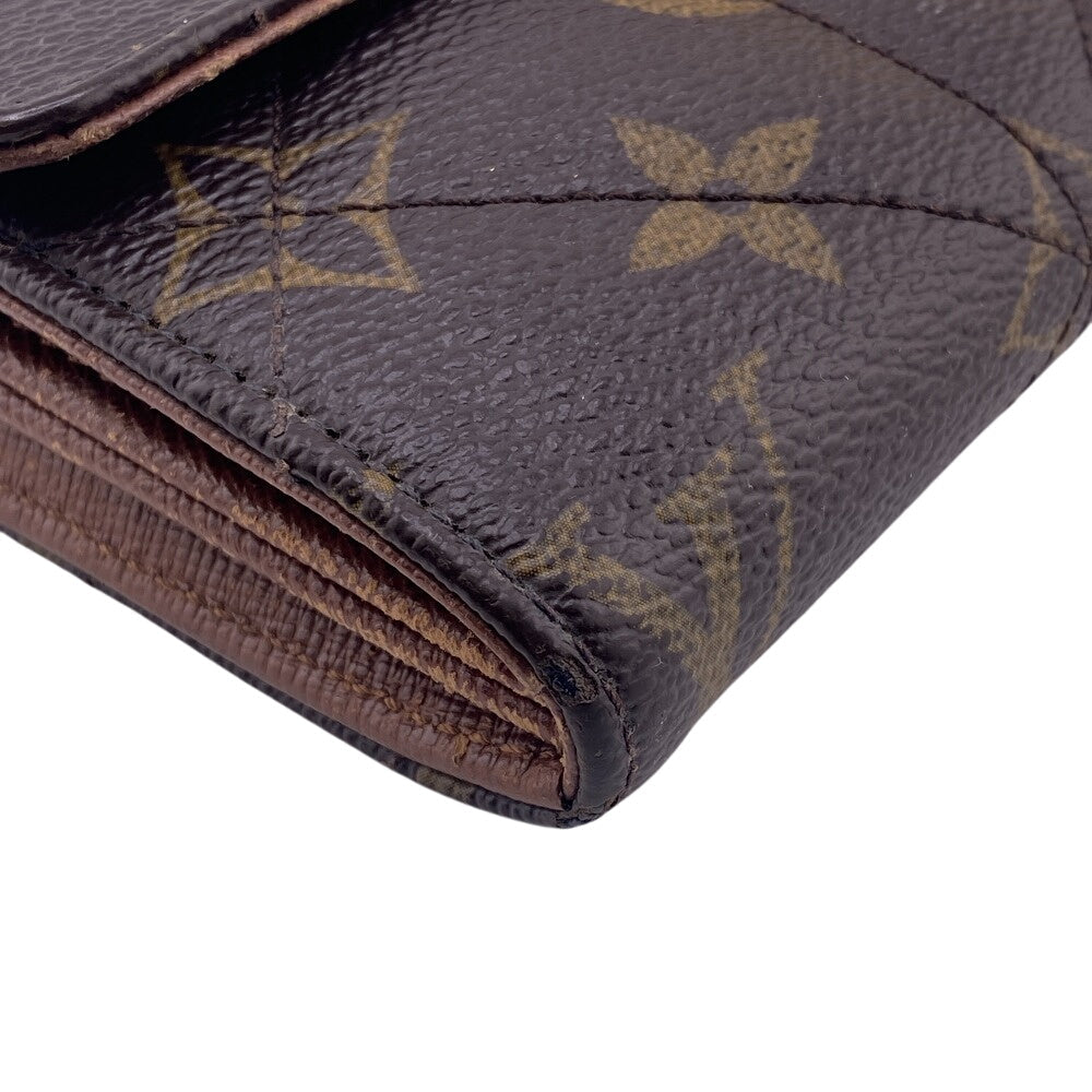 LOUIS VUITTON Long Wallet Purse M66556 leather Brown Portefeuille Monogram Etoile Sara(Unisex) Used Authentic