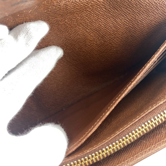 LOUIS VUITTON Long Wallet Purse M66556 leather Brown Portefeuille Monogram Etoile Sara(Unisex) Used Authentic