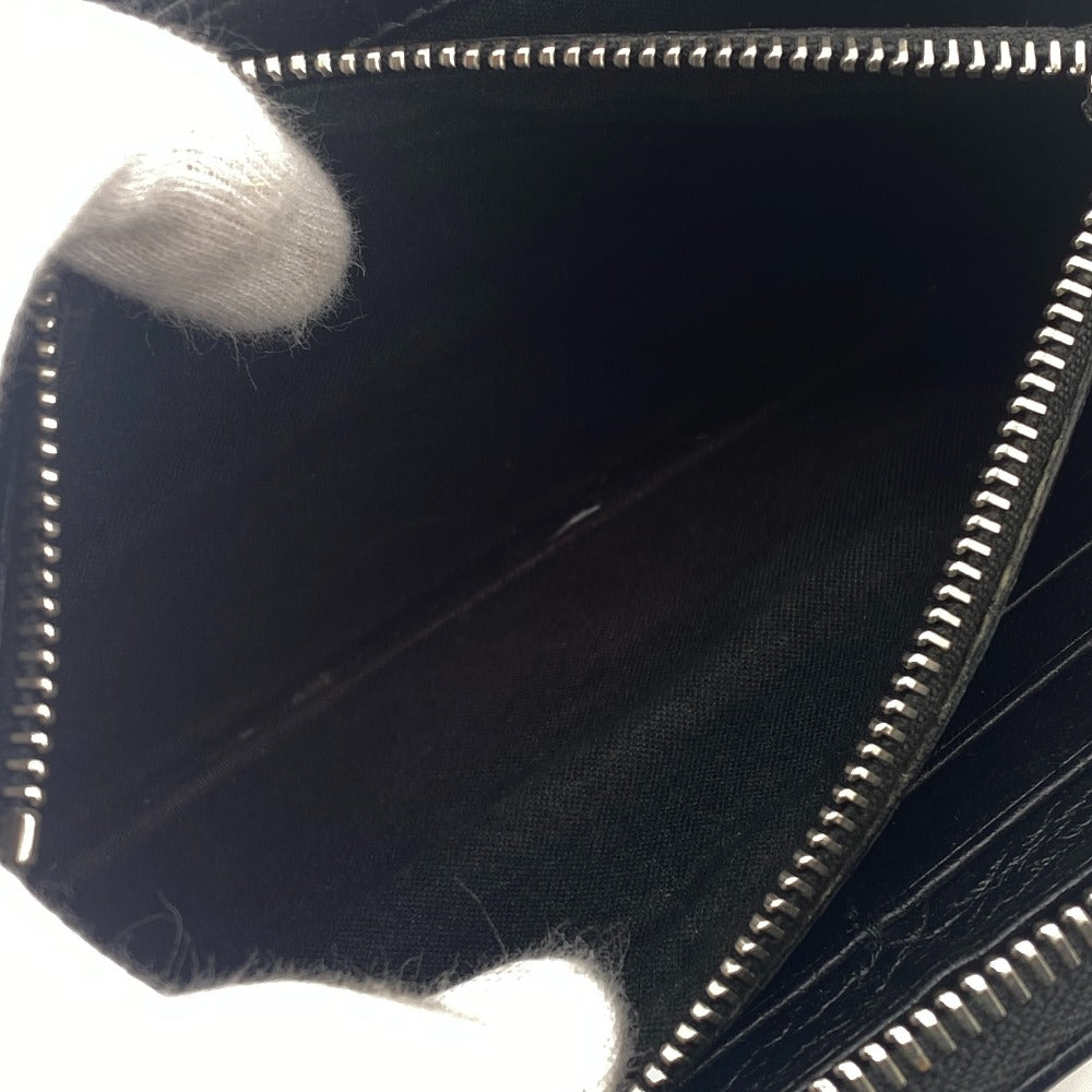 BALENCIAGA Long Wallet Purse 443655 leather black Graffiti bazaar