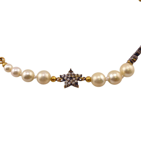 Christian Dior choker Gold Plated gold Rhinestone pearl J’ADIOR