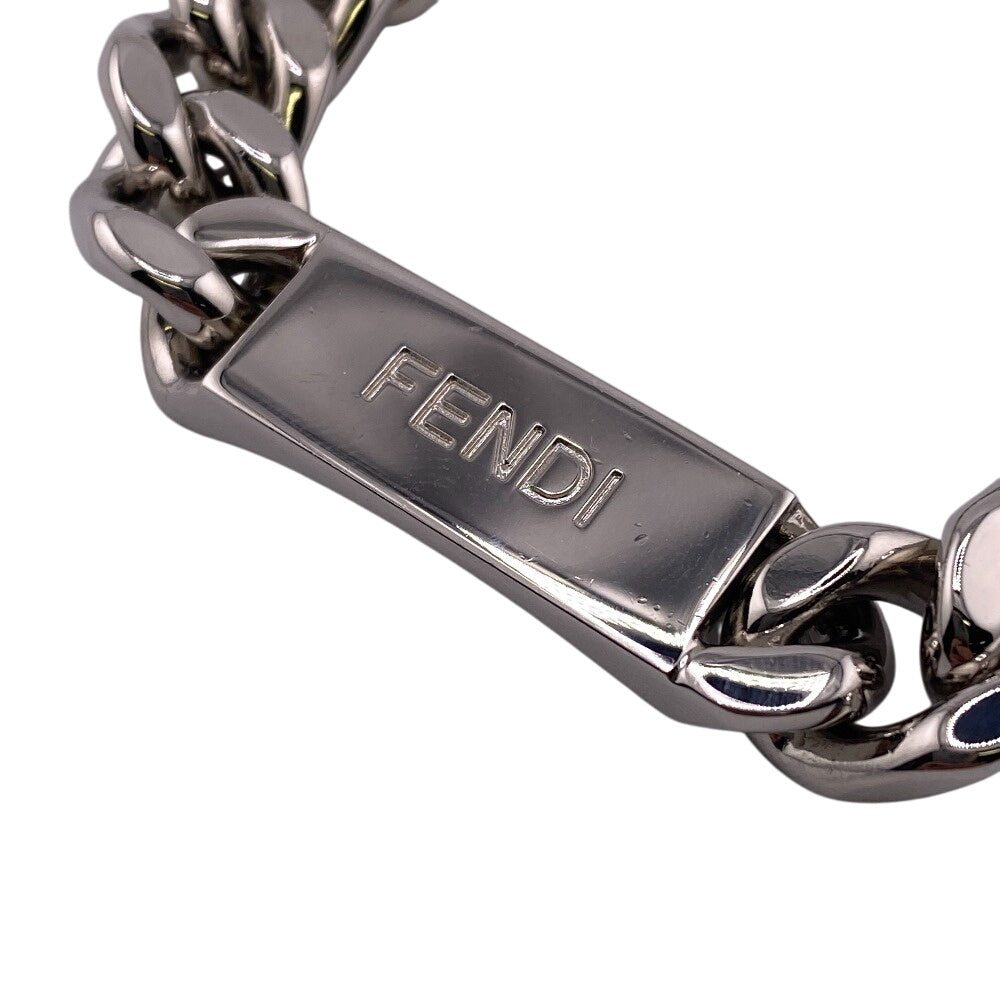 FENDI bracelet Silver Silver Chain Kihei mens Used Authentic