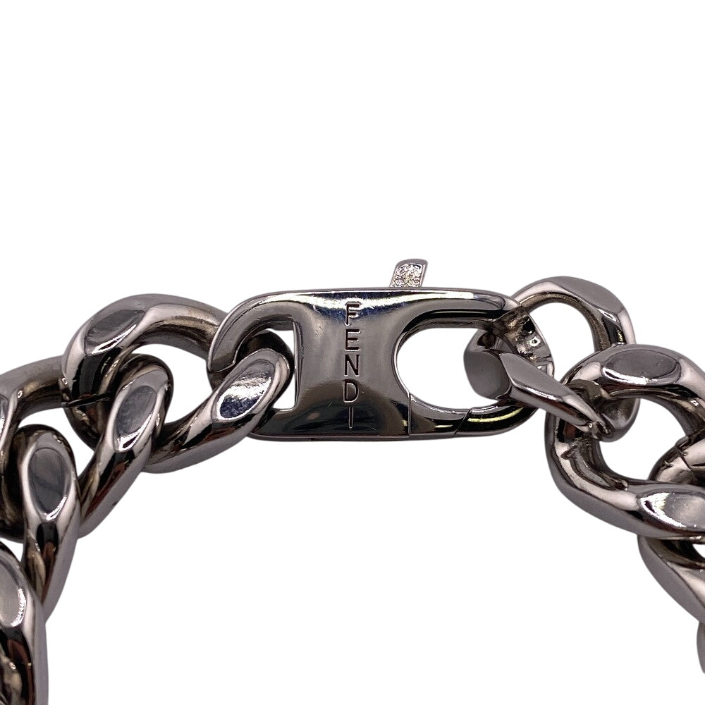 FENDI bracelet Silver Silver Chain Kihei mens Used Authentic