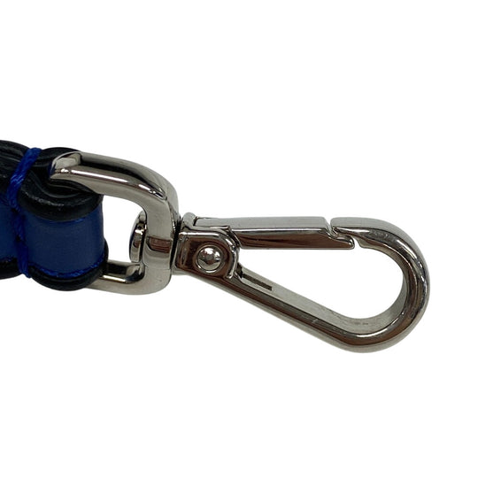 FENDI Shoulder strap leather blue FANTASTIC FENDI Mini strap you Women Used Authentic
