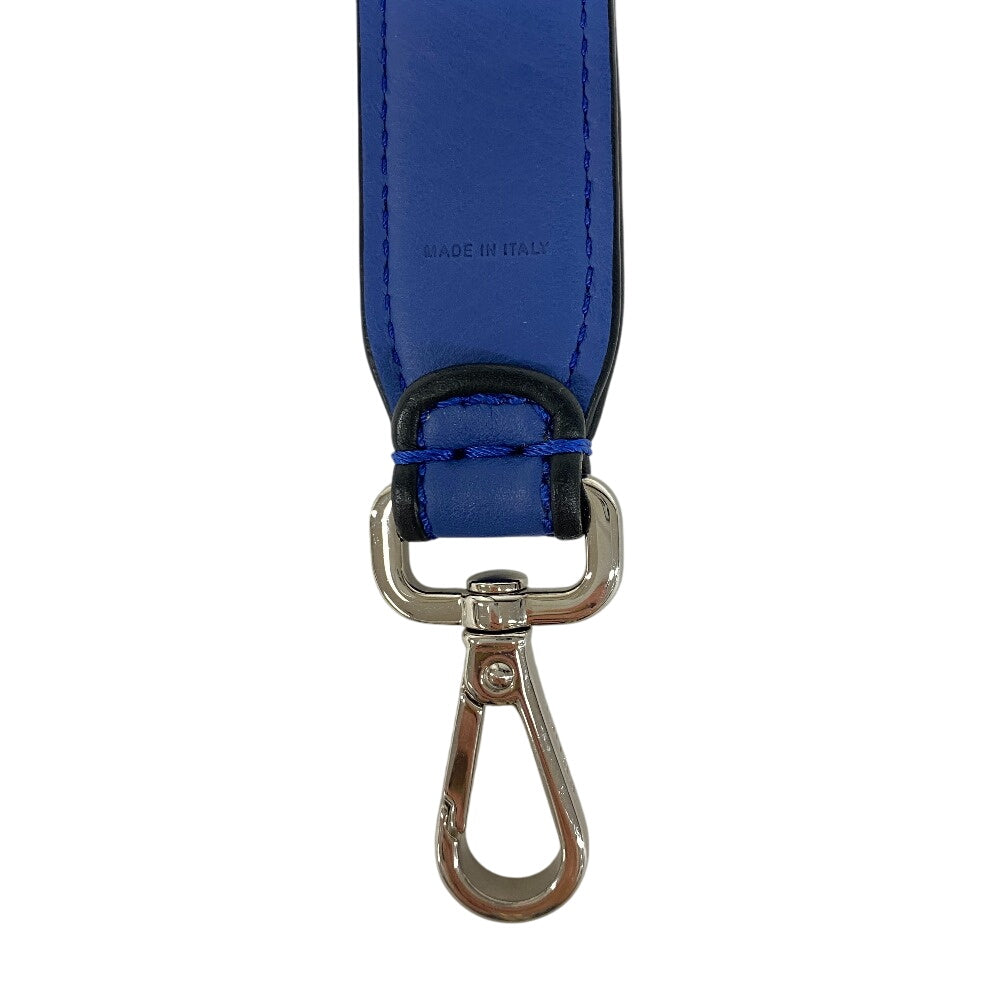 FENDI Shoulder strap leather blue FANTASTIC FENDI Mini strap you Women Used Authentic