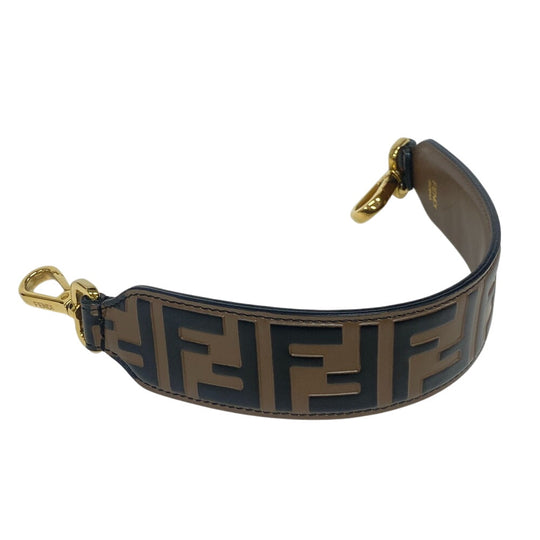 FENDI strap leather Brown Zucca Mini strap you