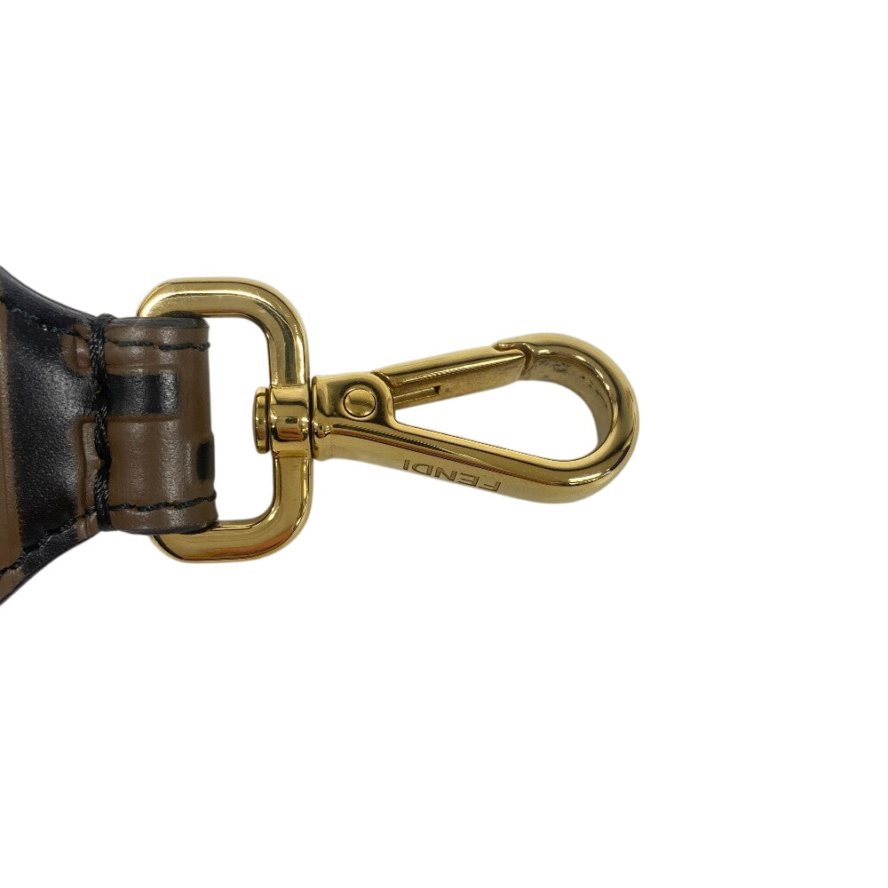 FENDI strap leather Brown Zucca Mini strap you