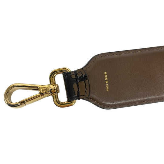 FENDI strap leather Brown Zucca Mini strap you