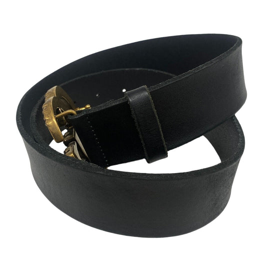 GUCCI belt 476341 Leather, Stone black Double G