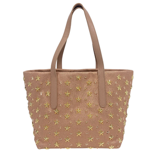 JIMMY CHOO Handbag leather pink Star studs Sasha Women Used Authentic