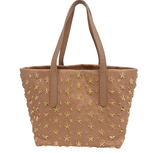 JIMMY CHOO Handbag leather pink Star studs Sasha Women Used Authentic