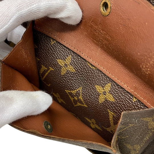 LOUIS VUITTON Travel case M60113 leather Brown Long Wallet Purse Zip Around Monogram Posh Escapade Women(Unisex) Used Authentic