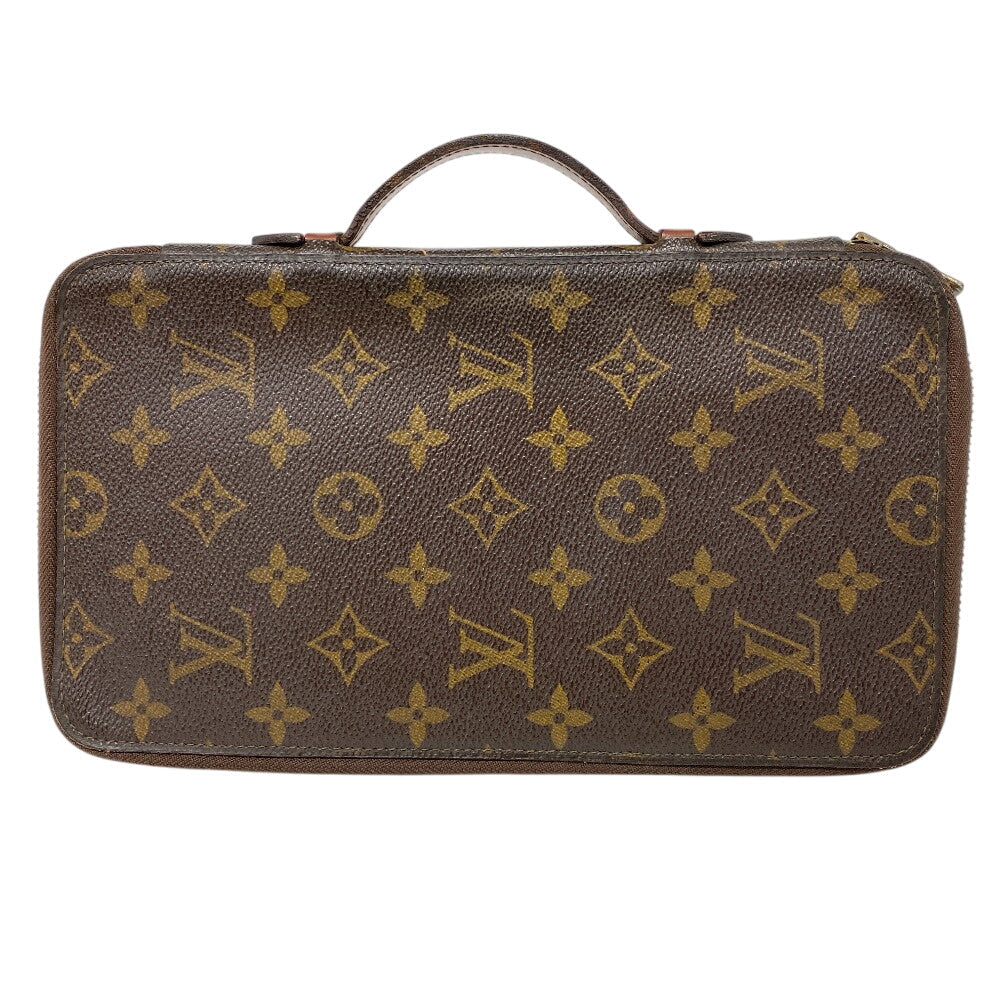 LOUIS VUITTON Travel case M60113 leather Brown Long Wallet Purse Zip Around Monogram Posh Escapade Women(Unisex) Used Authentic