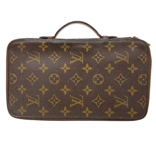 LOUIS VUITTON Travel case M60113 leather Brown Long Wallet Purse Zip Around Monogram Posh Escapade Women(Unisex) Used Authentic