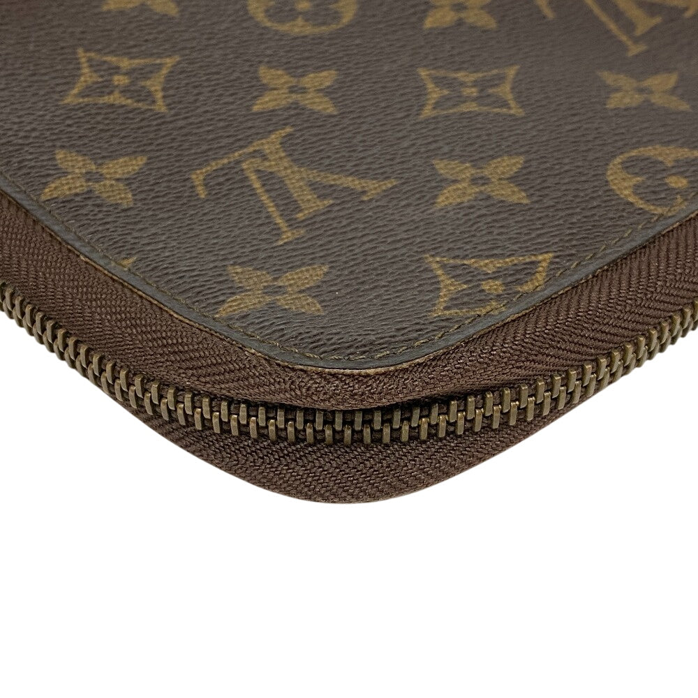 LOUIS VUITTON Travel case M60113 leather Brown Long Wallet Purse Zip Around Monogram Posh Escapade Women(Unisex) Used Authentic