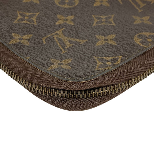 LOUIS VUITTON Travel case M60113 leather Brown Long Wallet Purse Zip Around Monogram Posh Escapade Women(Unisex) Used Authentic