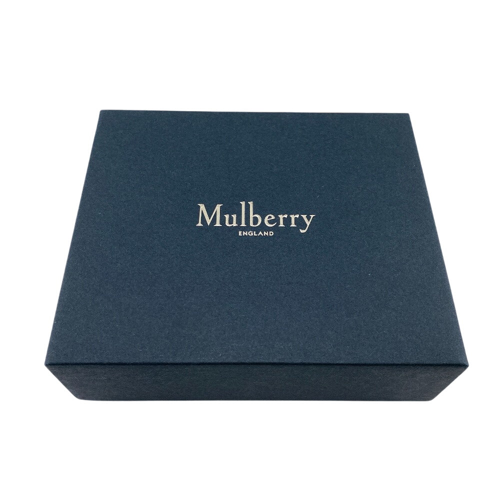MULBERRY Bifold Wallet leather beige Darly Wallet Turn Lock medium Women Used Authentic