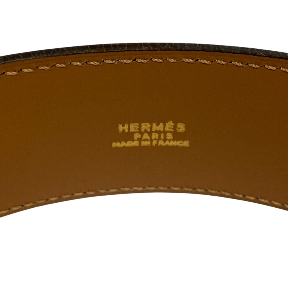 HERMES belt leather black Medor Cory Edssian Women(Unisex) Used Authentic
