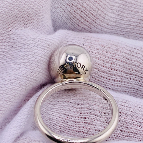 TIFFANY&Co. Ring Silver925 Silver 4.8g Hardware ball Women Used Authentic