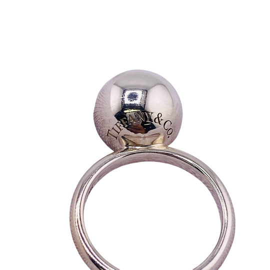 TIFFANY&Co. Ring Silver925 Silver 4.8g Hardware ball Women Used Authentic
